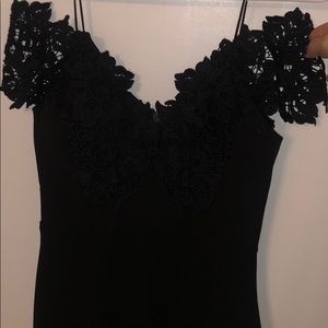 Women’s black off shoulder dress
